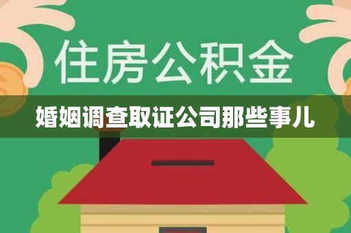 三明婚姻调查取证公司那些事儿