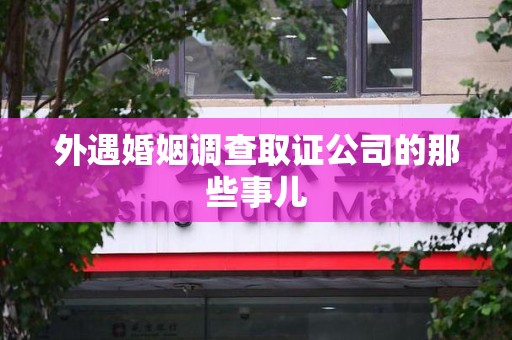 三明外遇婚姻调查取证公司的那些事儿